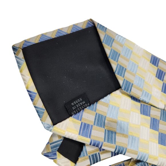 Modern Elements Mens Geometric Patterned Tie - Picture 4 of 8